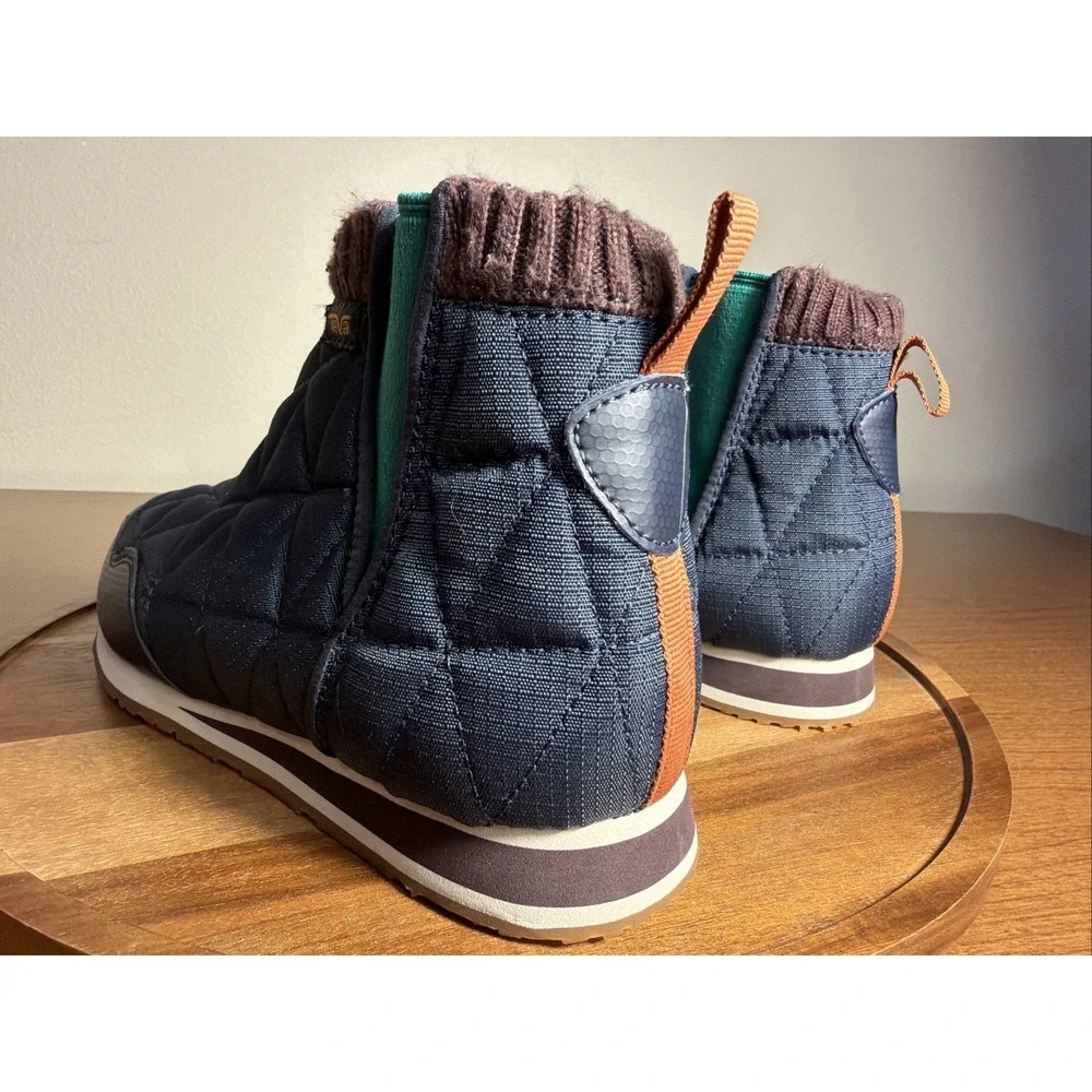 Teva Women Ember Mid Quilted Slippers Winter Hiking Boots Blue 1106209 Size 6